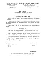 Hướng dẫn tổ chức ngày nhà giáo Việt Nam 20/11/2010