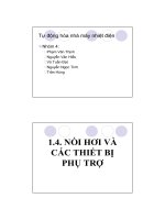 Báo cáo Tự động hóa nhà máy nhiệt điện phần Thiết bị phụ trợ