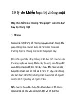 10 lý do khiến bạn bị chóng mặt