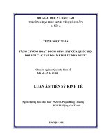 Tăng cường hoạt động giám sát của quốc hội đối với các tập đoàn kinh tế nhà nước 