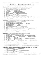 Bài tập Anh 8 Tuần 13