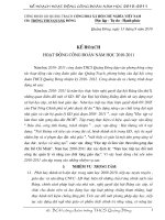 Kế hoạch HDCĐ năm học 2010-2011