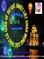 Tiết 16 : Hình chữ nhật