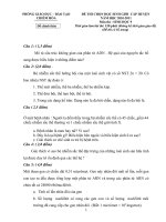 Đề thi HS giỏi cấp huyện  môn Sinh 9