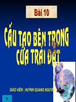 Cấu tạo bên trong của Trái Đất
