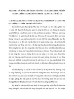 NHẬN XÉT VÀ ĐÓNG GÓP Ý KIẾN VỀ CÔNG TÁC KẾ TOÁN CHI PHÍ SẢN XUẤT VÀ TÍNH GIÁ THÀNH SẢN PHẨM  TẠI NHÀ MÁY Ô TÔ 3-2