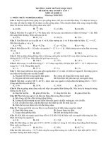 Dề kiểm tra lí 11 nâng cao