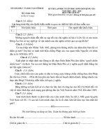 Đề thi HSG Sử 12 (2010-2011)- Yên Bái