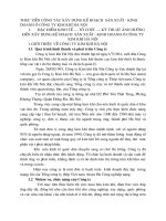 THỰC TIỄN CÔNG TÁC XÂY DỰNG KẾ HOẠCH  SẢN XUẤT - KINH DOANH Ở CÔNG TY KIM KHÍ HÀ NỘI