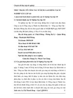 THỰC TRẠNG VỀ CÔNG TÁC SỬ DỤNG LAO ĐỘNG TẠI XÍ NGHIỆP XÂY LẮP 141