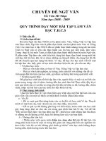 Quy trinh dạy một bài tập làm văn