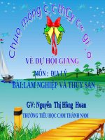 Bài 11.Lâm nghiệp&thủy sản