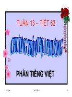Chương trình địa phương-Phần T.Việt 9