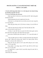 PHƯƠNG HƯỚNG VÀ GIẢI PHÁP ĐỂ PHÁT TRIỂN HỆ THỐNG CẢNG BIỂN