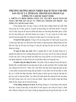 PHƯƠNG HƯỚNG HOÀN THIỆN HẠCH TOÁN CHI PHÍ SẢN XUẤT VÀ TÍNH GIÁ THÀNH SẢN PHẨM TẠI CÔNG TY CAO SU SAO VÀNG