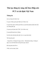 Thủ tục đăng ký sáng chế theo Hiệp ước PCT có chỉ định Việt Nam