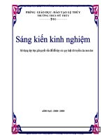 Sáng kiến Kinh nghiệm: Sử dụng dạy học giả quyết vấn đề để dạy các quyluật di truyền của men den