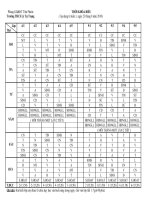 Thời khóa biểu lần 1 (Áp dụng từ ngày 23/08/2010)