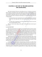 SẮP XẾP VÀ TÌM KIẾM (SORTING AND SEARCHING)