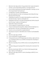 Câu hỏi ôn thi Tài chính tiền tệ