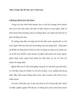 Thực trạng vấn đề cho vay ở việt nam