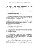 Công tác quản lý dự án nhà ở tại công ty cổ phần đầu tư xây dựng hạ tầng và giao thông INTRACOM