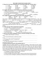 KIEM TRA HK I - ENGLISH 9