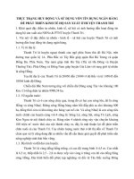 THỰC TRẠNG HUY ĐỘNG VÀ SỬ DỤNG VỐN TÍN DỤNG NGÂN HÀNG ĐỂ PHÁT TRIỂN KINH TẾ HỘ SẢN XUẤT Ở HUYỆN THANH TRÌ