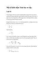 Một số khái niệm Toán học sơ cấp Luật ba