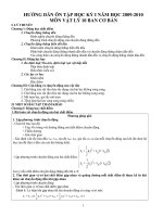 Ôn tập học kỳ 1 Lý 10 cơ bản