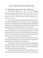 CƠ SỞ LÝ THUYẾT CỦA QUẢNG CÁO  KHUYẾN MÃI