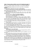 THỰC TRẠNG HOẠT ĐỘNG SẢN XUẤT KINH DOANH VÀ QUẢN LÝ CHẤT LƯỢNG TẠI CÔNG TY IN HÀNG KHÔNG