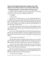 MỘT SỐ GIẢI PHÁP NHẰM HOÀN THIỆN QUẢN TRỊ NHÂN SỰ TẠI TỔNG CÔNG TY XĂNG DẦU VIỆT NAM