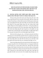 MỘT SỐ GIẢI PHÁP GÓP PHẦN MỞ RỘNG VÀ HOÀN THIỆN CÁC THỂ THỨC THANH TOÁN KHÔNG DÙNG TIỀN MẶT Ở CHI NHÁNH NGÂN HÀNG CÔNG THƯƠNG ĐỐNG ĐA