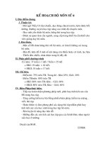 kế hoạch bộ môn sử 6