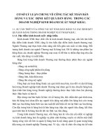 CƠ SỞ LÝ LUẬN CHUNG VỀ CÔNG TÁC KẾ TOÁN BÁN HÀNG VÀ XÁC  ĐỊNH  KẾT QUẢ BÁN HÀNG  TRONG CÁC  DOANH NGHIỆP KINH DOANH XUẤT NHẬP KHẨU