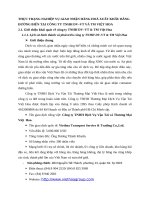 THỰC TRẠNG NGHIỆP VỤ GIAO NHẬN HÀNG HOÁ XUẤT KHẨU BẰNG ĐƯỜNG BIỂN TẠI CÔNG TY TNHH DV–VT VÀ TM VIỆT HOA