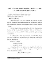 THỰC TRẠNG KẾ TOÁN DOANH THU CHI PHÍ CỦA CÔNG TY TNHH THƯƠNG MẠI TÂN Á CHÂU