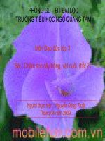 Chăm sóc cây trồng con vật nuôi.(tiết 2)