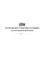 The JSP Files (Part 1) - Purple Pigs in a Fruitbasket