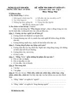 Khao sat giua ki I nam hoc 2010-2011