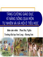 GD KĨ NĂNG SỐNG TRONG MÔN TN&XH