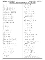 Bài Tập Đại Số