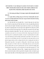 CHỦ TRƯƠNG VÀ SỰ CHỈ ĐẠO CỦA ĐẢNG VỀ XÂY DỰNG VÀ PHÁT TRIỂN THÀNH PHẦN KINH TẾ NHÀ NƯỚC TRONG THỜI KỲ ĐẨY MẠNH CÔNG NGIỆP HOÁ