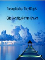 Phép Trừ không nhớ trong phạm vi 1000( GA đạt giải II cấp Tỉnh )