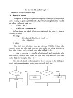 Các cấu trúc điều khiển trong C++
