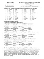 Đê thi Học sinh giỏi Anh 6 có đáp án()