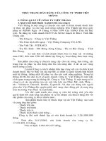 Thực trạng bán hàng của công ty TNHH Việt Thắng