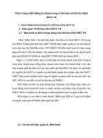 Thực trạng chất lượng tín dụng trung và dài hạn tại Sở Giao Dịch NHCT VN