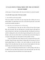 LÝ LUẬN CHUNG VỀ HOẠT ĐỘNG TIÊU THỤ SẢN PHẨM Ở DOANH NGHIỆP